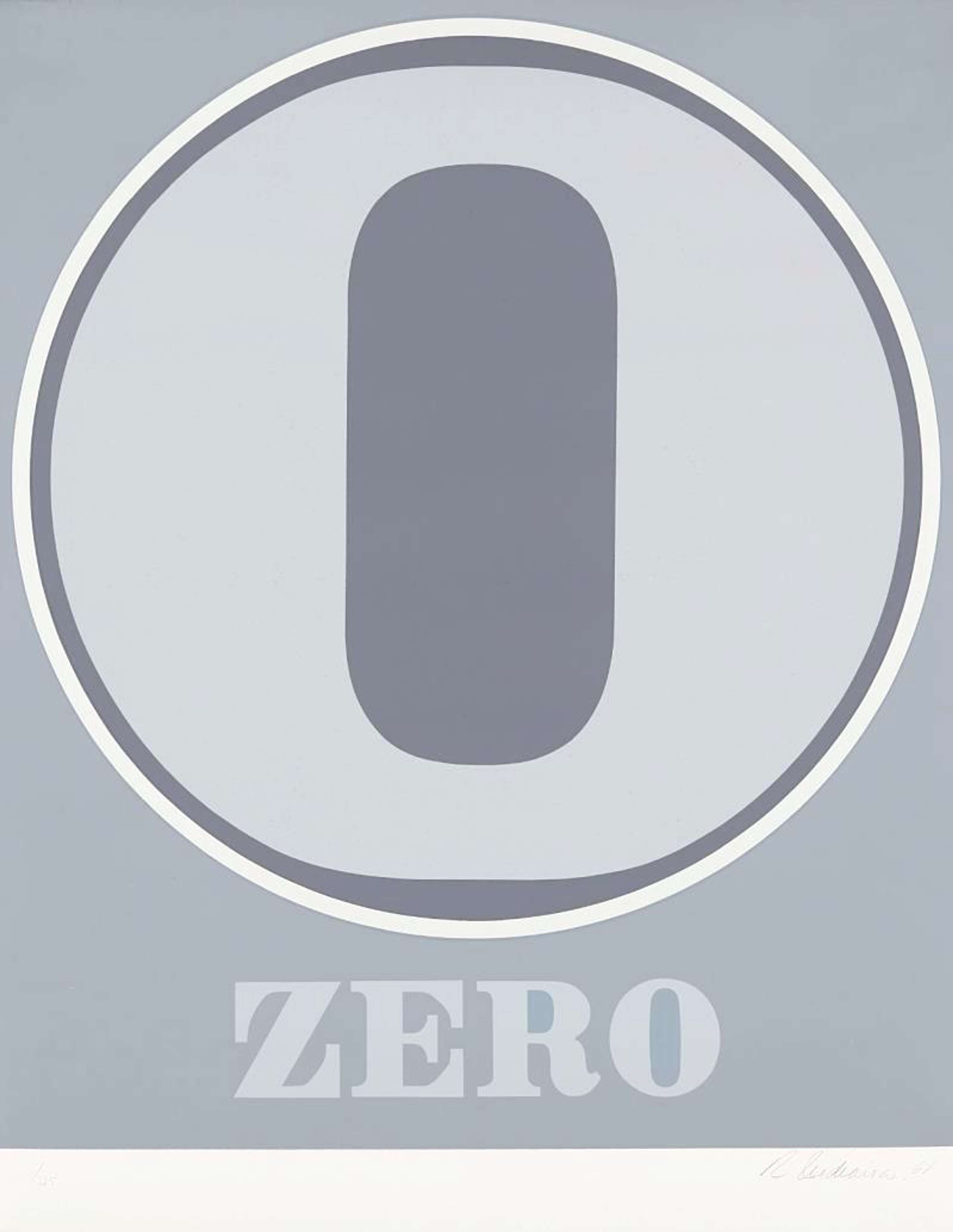 Zero - Signed Print by Robert Indiana 1968 - MyArtBroker