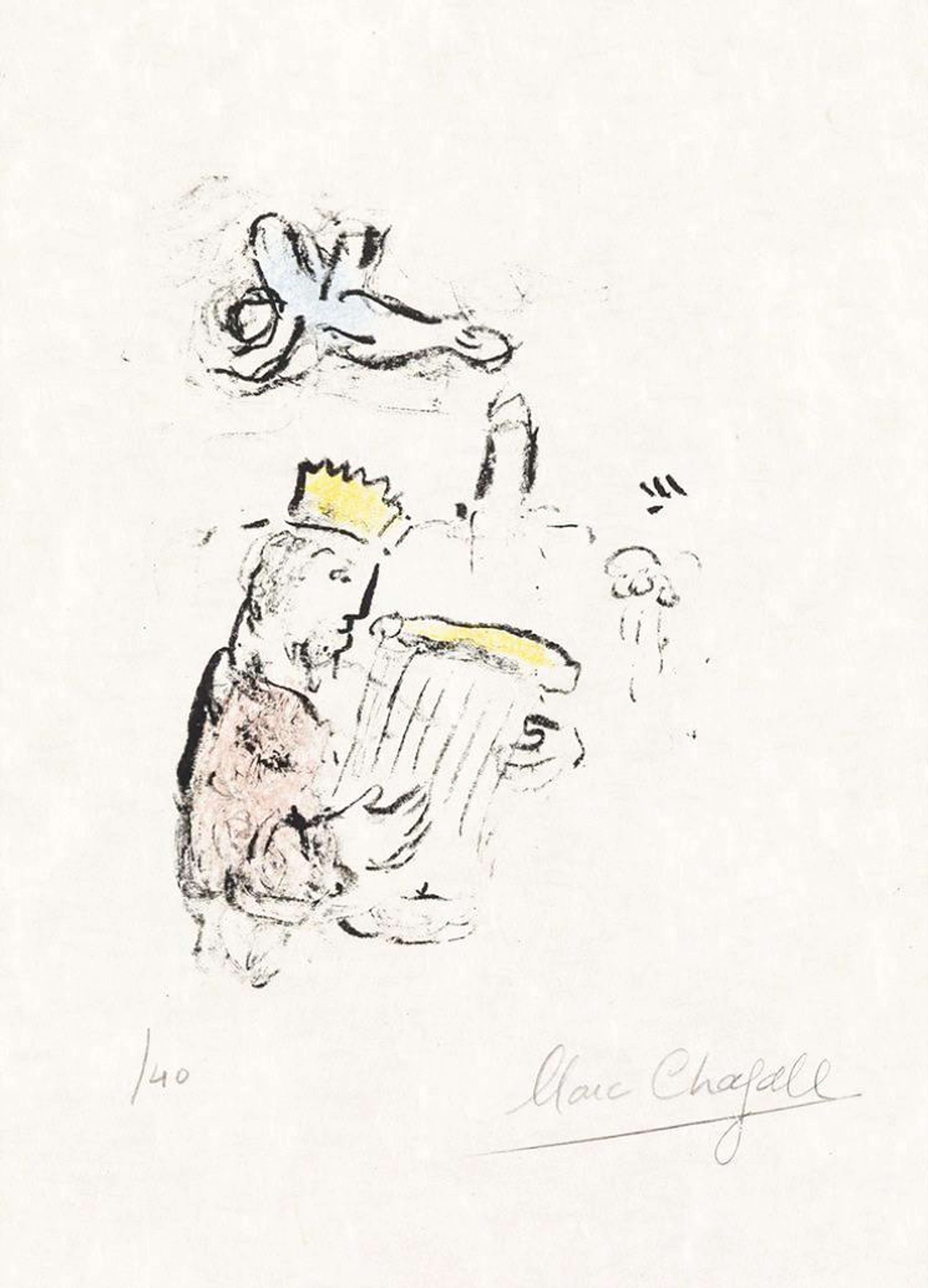 Le Roi David - Signed Print by Marc Chagall 1974 - MyArtBroker