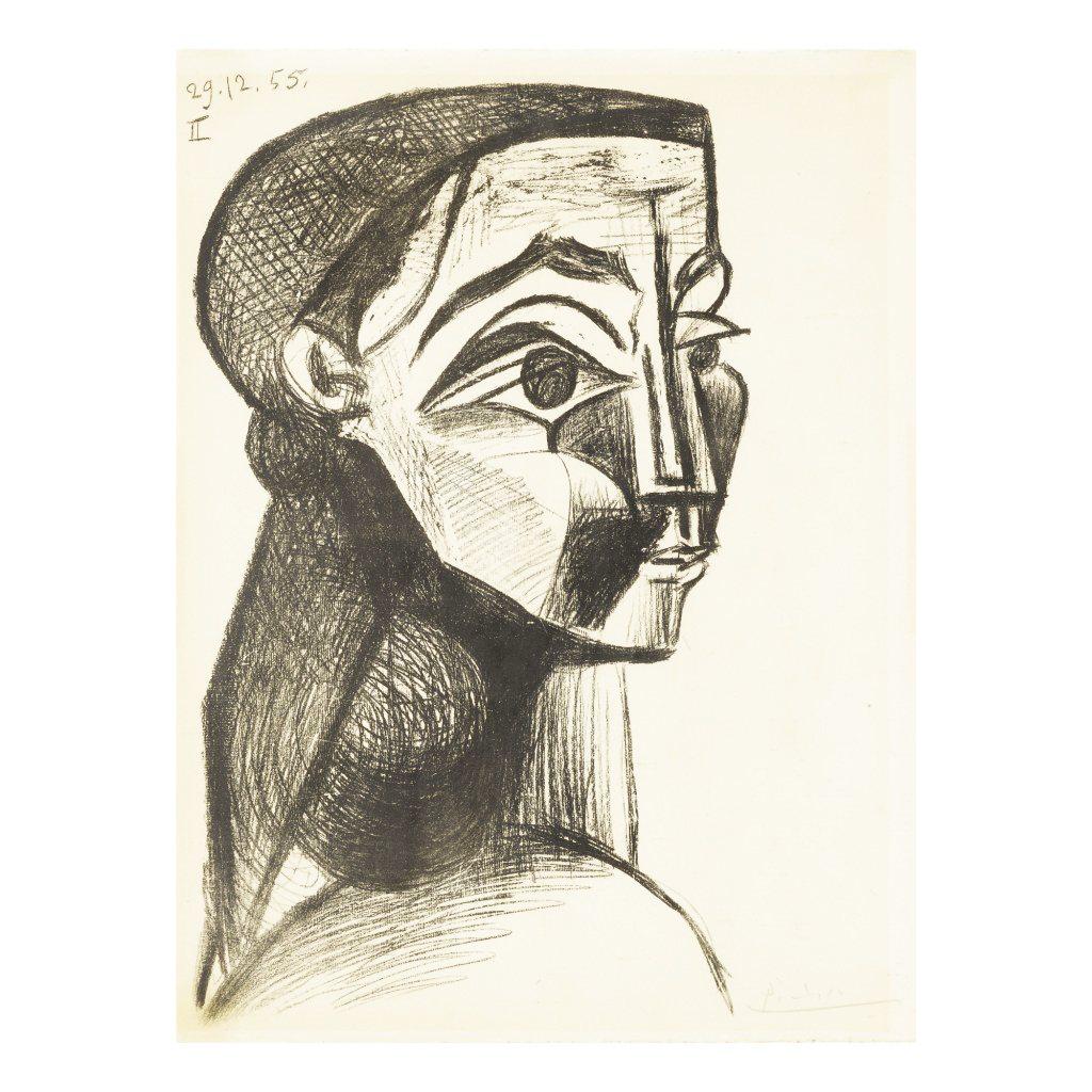 Pablo Picasso Portrait De Femme II (Signed Print) 1955