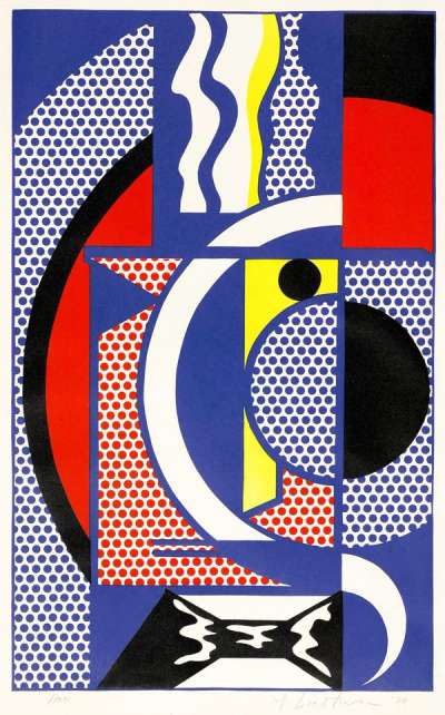 Roy Lichtenstein: Modern Head #1 - Signed Print