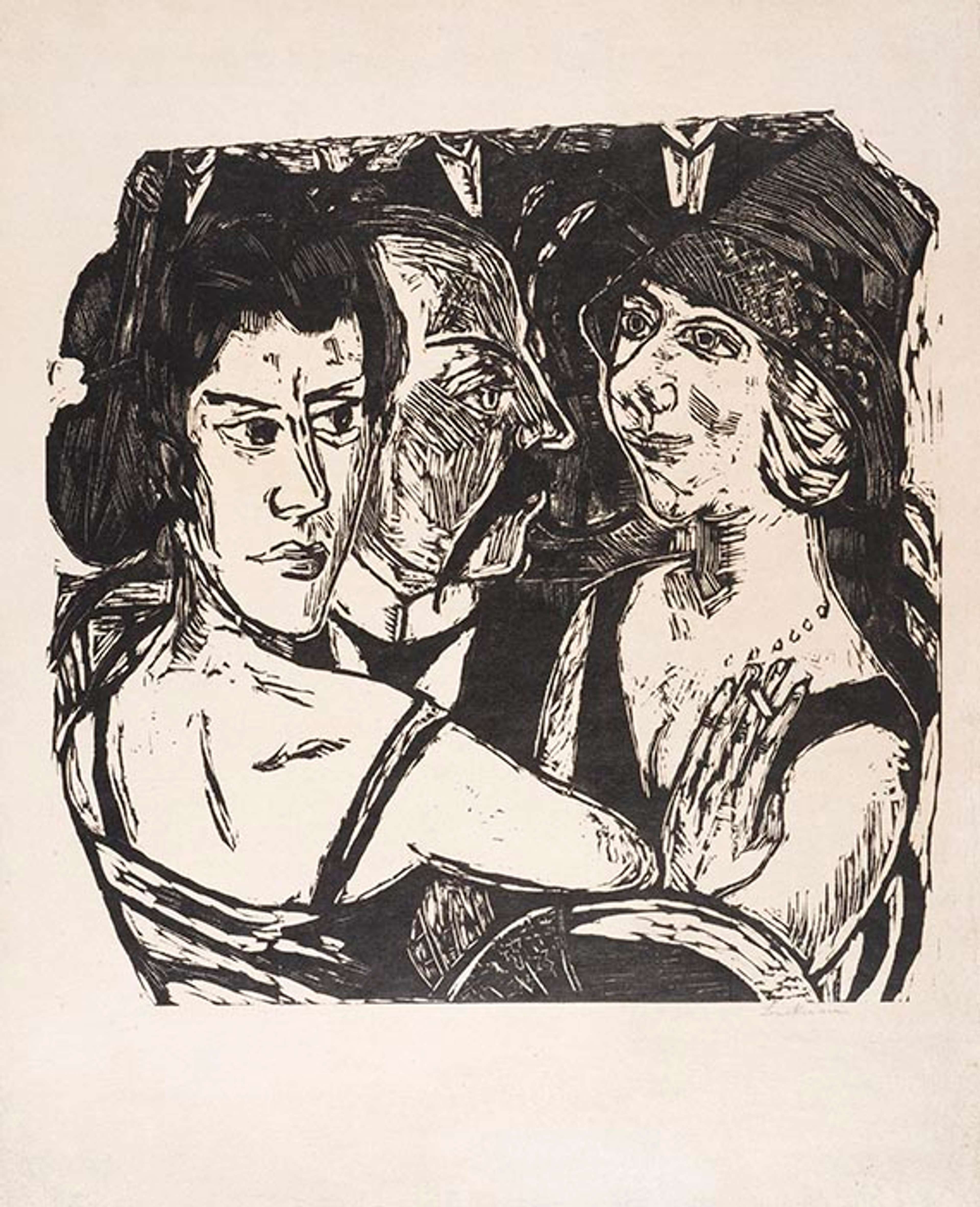 Gruppenbildnis Edenbar - Signed Print by Max Beckmann 1923 - MyArtBroker