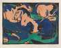 Franz Marc: Resting Horses - Signed Print