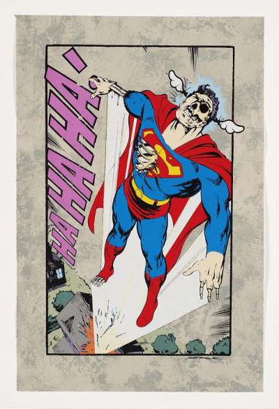 Ha Ha Ha Not So Superman - Signed Print by D*Face 2008 - MyArtBroker