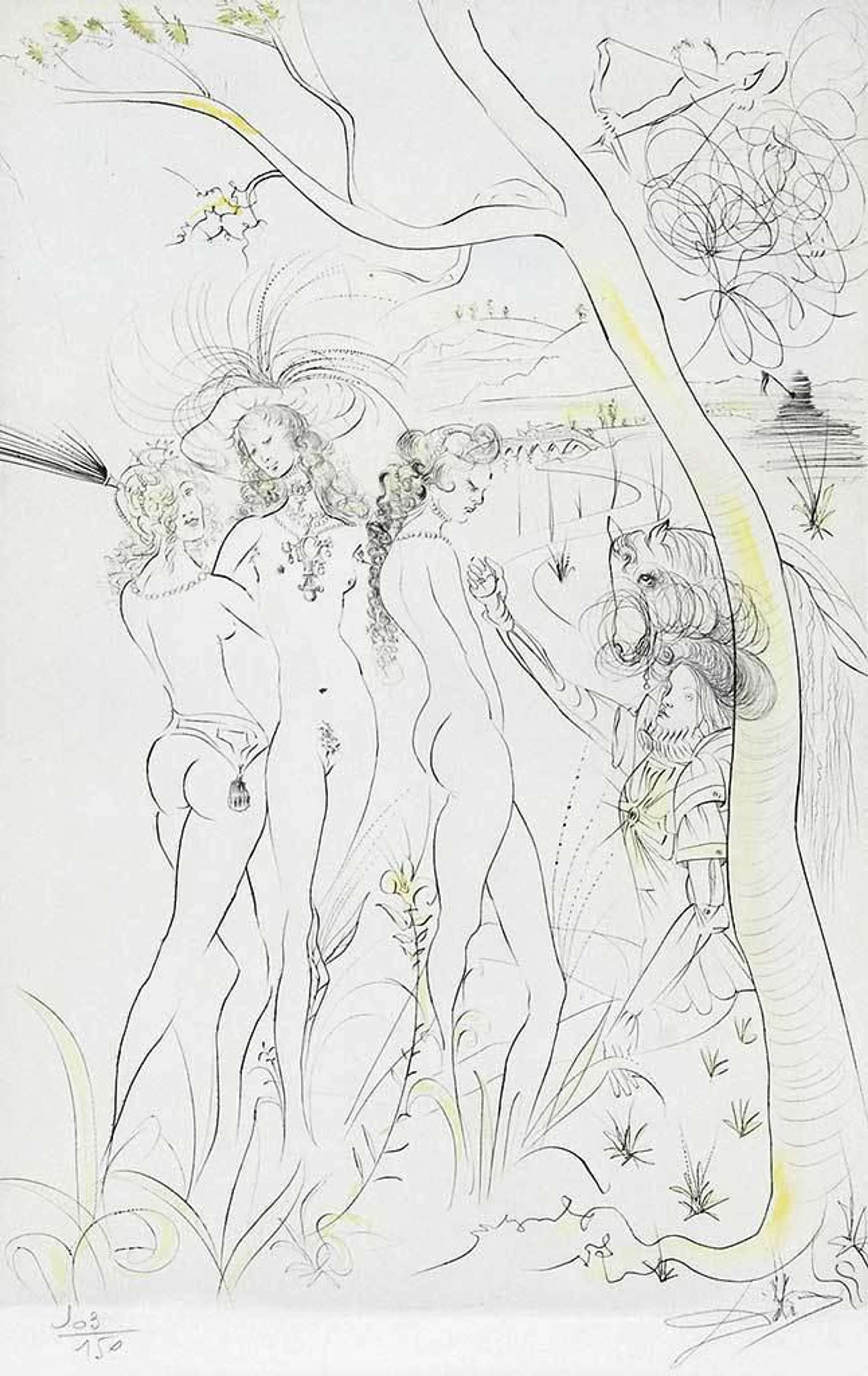 Le Jugement De Paris - Signed Print by Salvador Dali 1971 - MyArtBroker