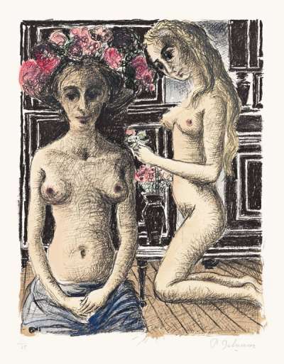 Phryné - Signed Print by Paul Delvaux 1969 - MyArtBroker