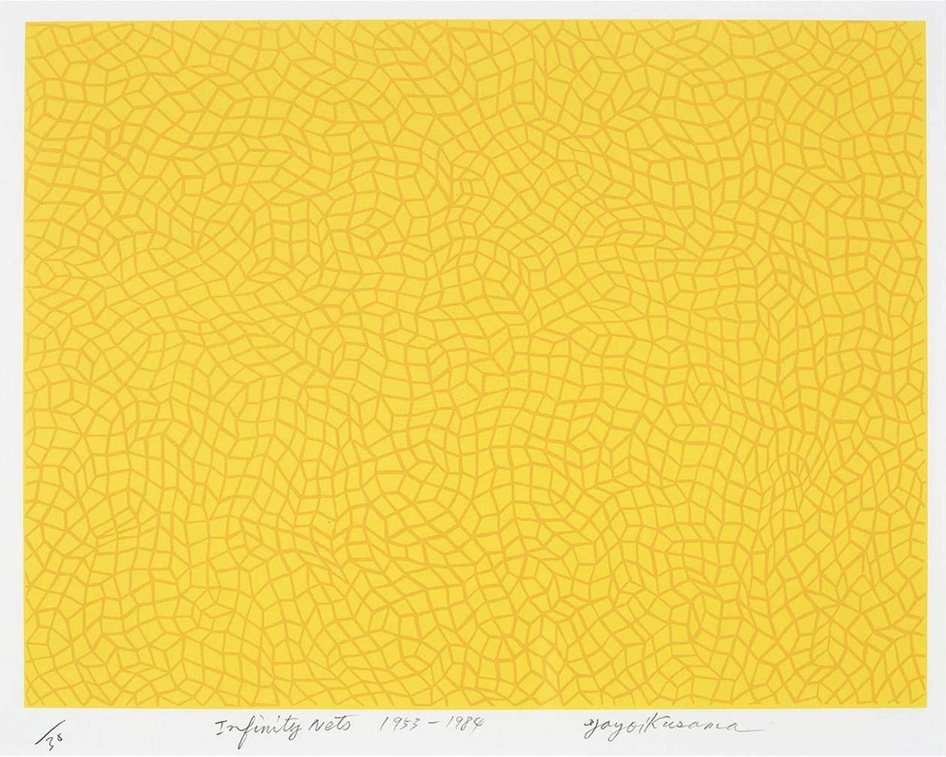 Infinity Nets - Signed Print by Yayoi Kusama 1984 - MyArtBroker