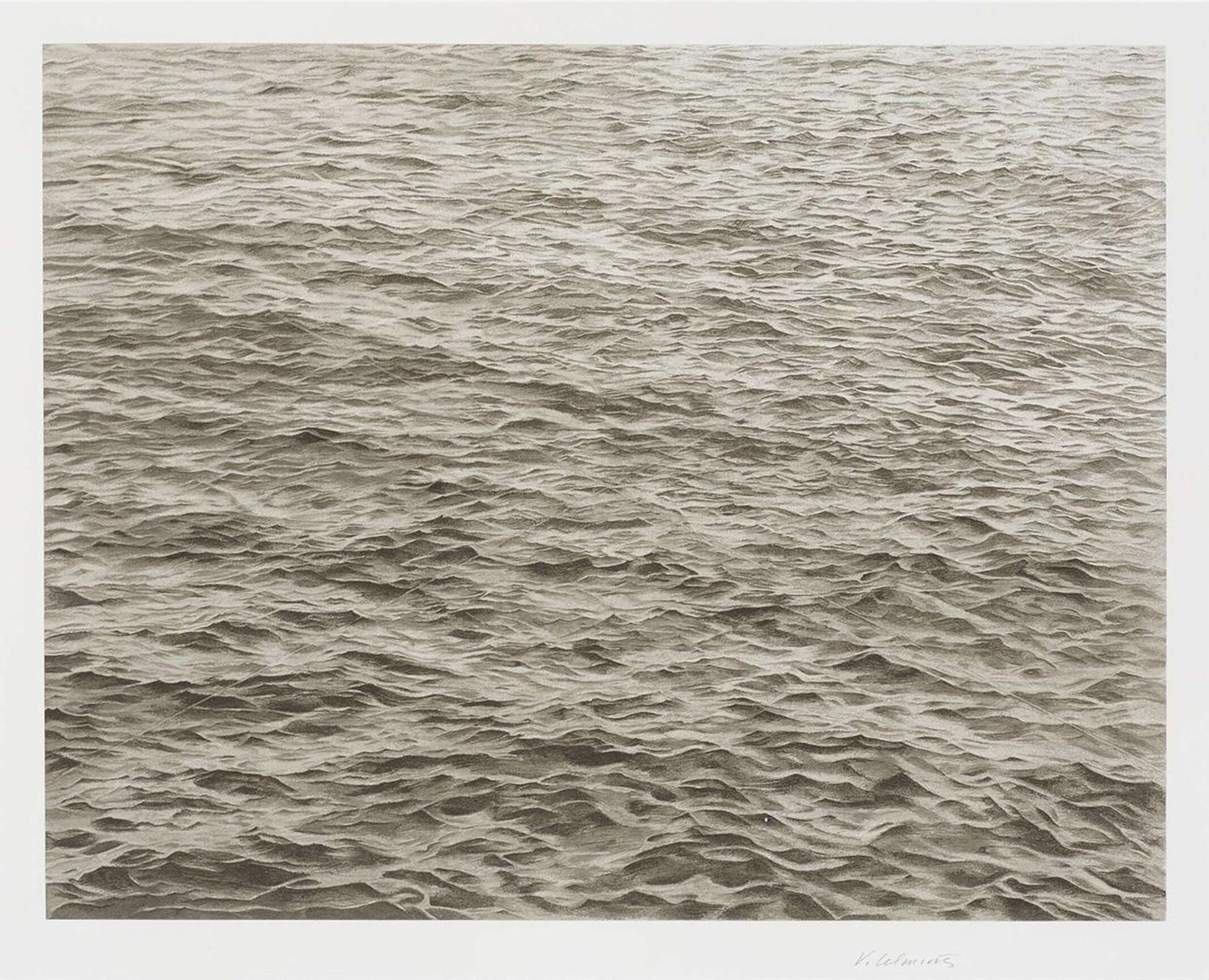 Ocean With Cross #1 - Signed Print by Vija Celmins 2005 - MyArtBroker