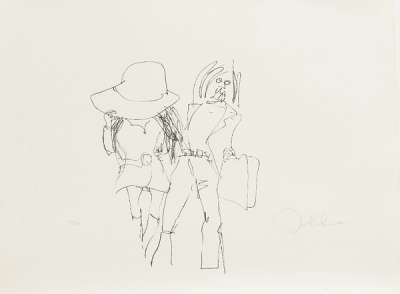 Honeymoon In Paris (Bag One) - Signed Print by John Lennon 1970 - MyArtBroker