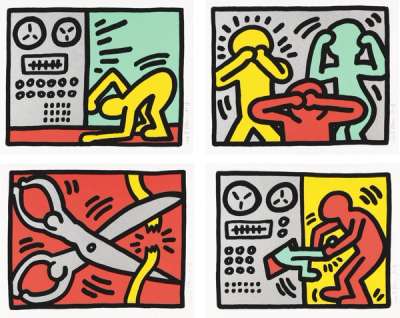 Pop Shop III (complete set) - Signed Print by Keith Haring 1989 - MyArtBroker