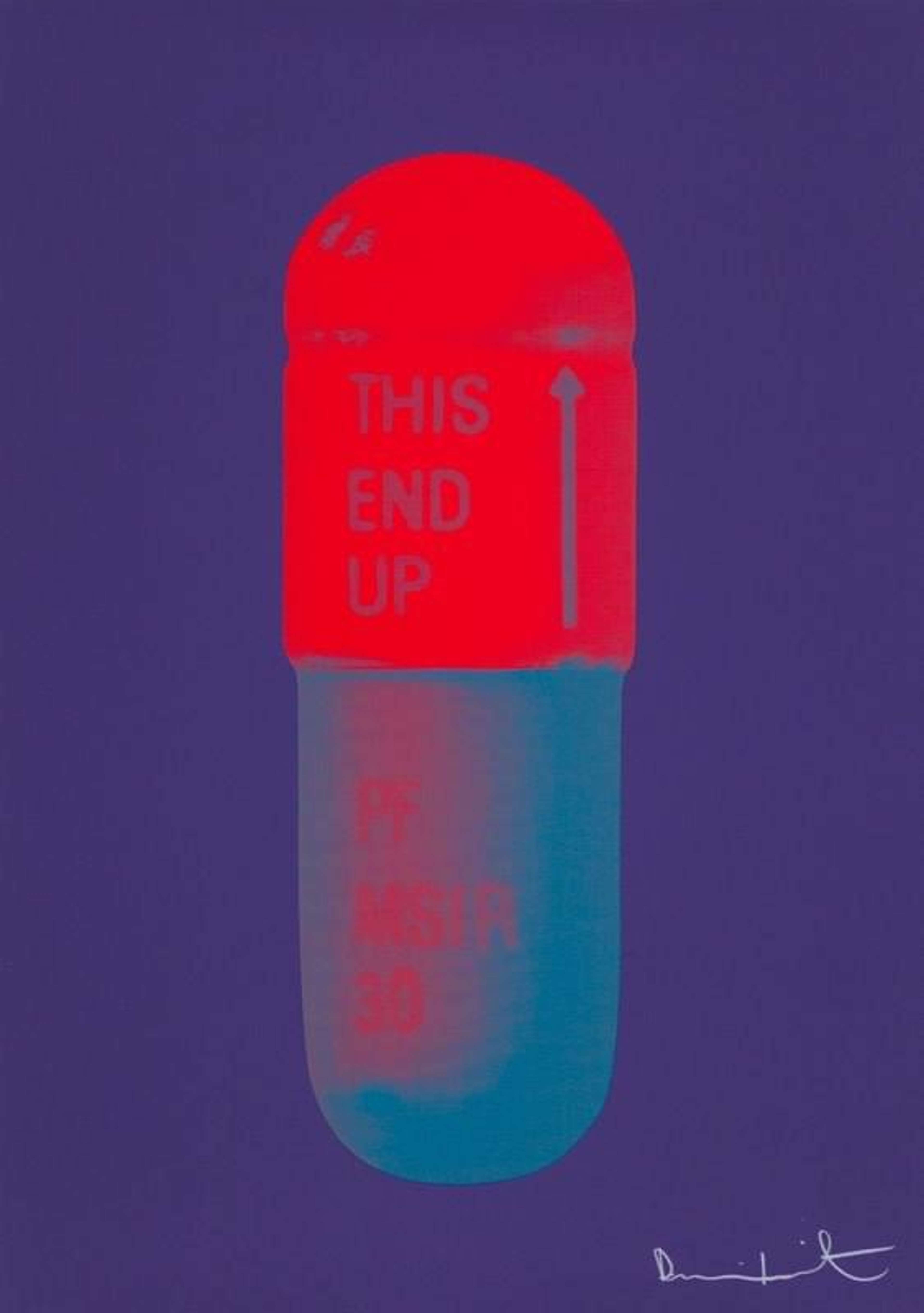 The Cure (violet, electric red, powder blue) - Signed Print by Damien Hirst 2014 - MyArtBroker