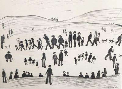 Sunday Afternoon - Signed Print by L. S. Lowry 1969 - MyArtBroker