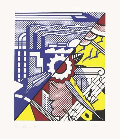 Industry And The Arts II - Signed Print by Roy Lichtenstein 1969 - MyArtBroker