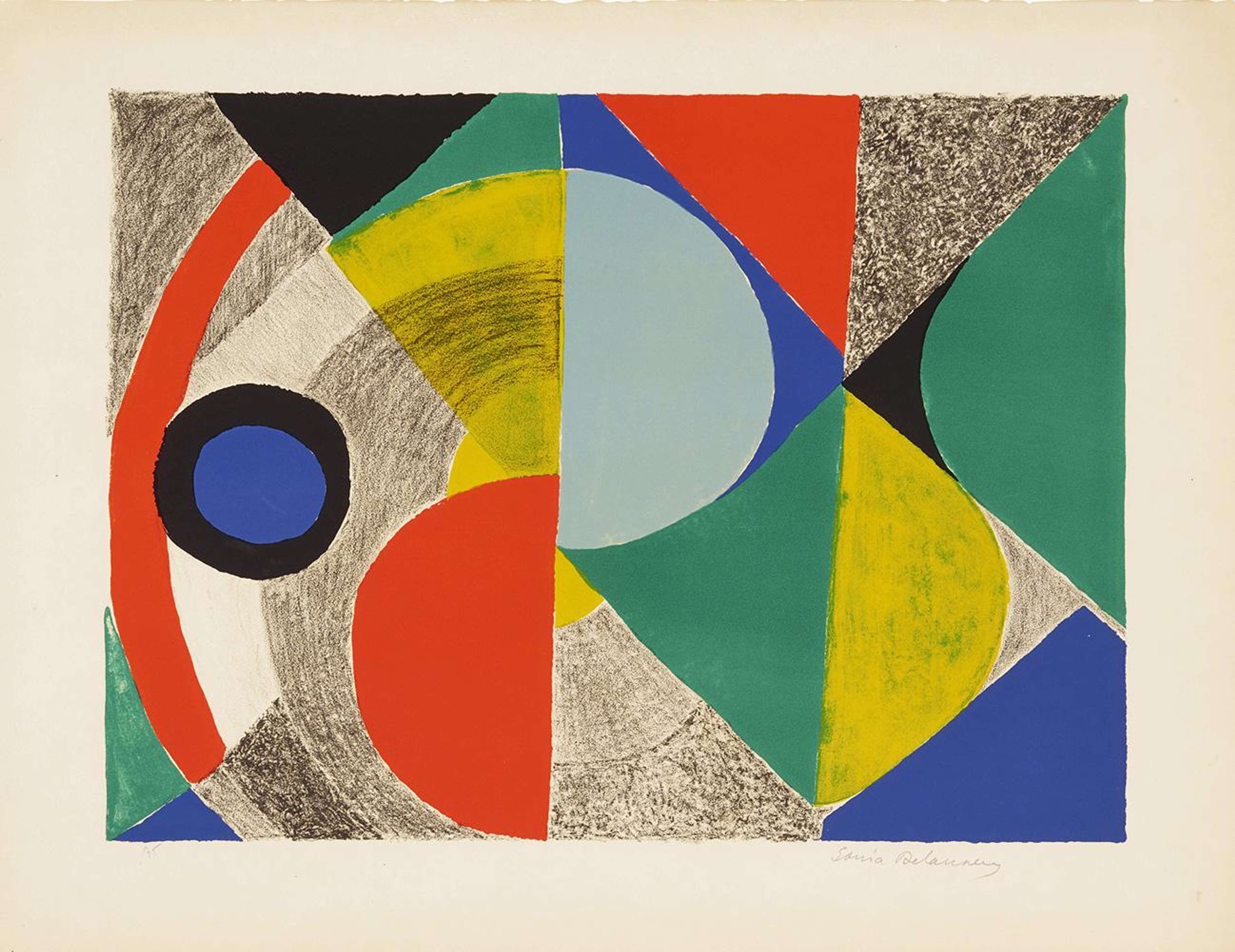 Composition - Signed Print by Sonia Delaunay 1970 - MyArtBroker