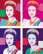 Andy Warhol: Queen Elizabeth II Royal Edition (F. & S. II.334-337A) (complete set) - Signed Print