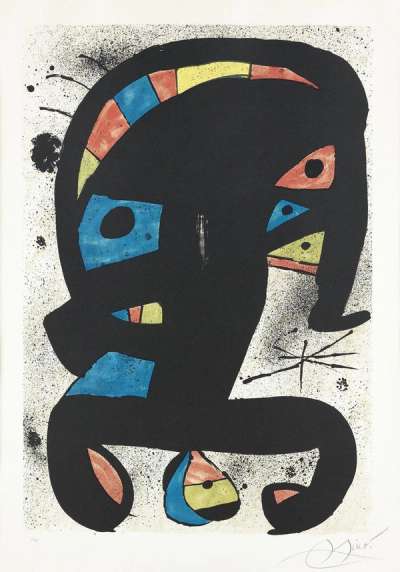 El Rei Garrell - Signed Print by Joan Miro 1979 - MyArtBroker