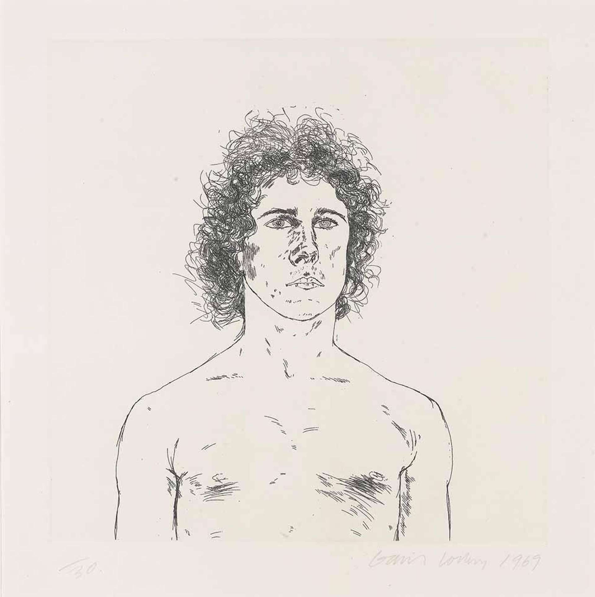Wayne Sleep - Signed Print by David Hockney 1969 - MyArtBroker