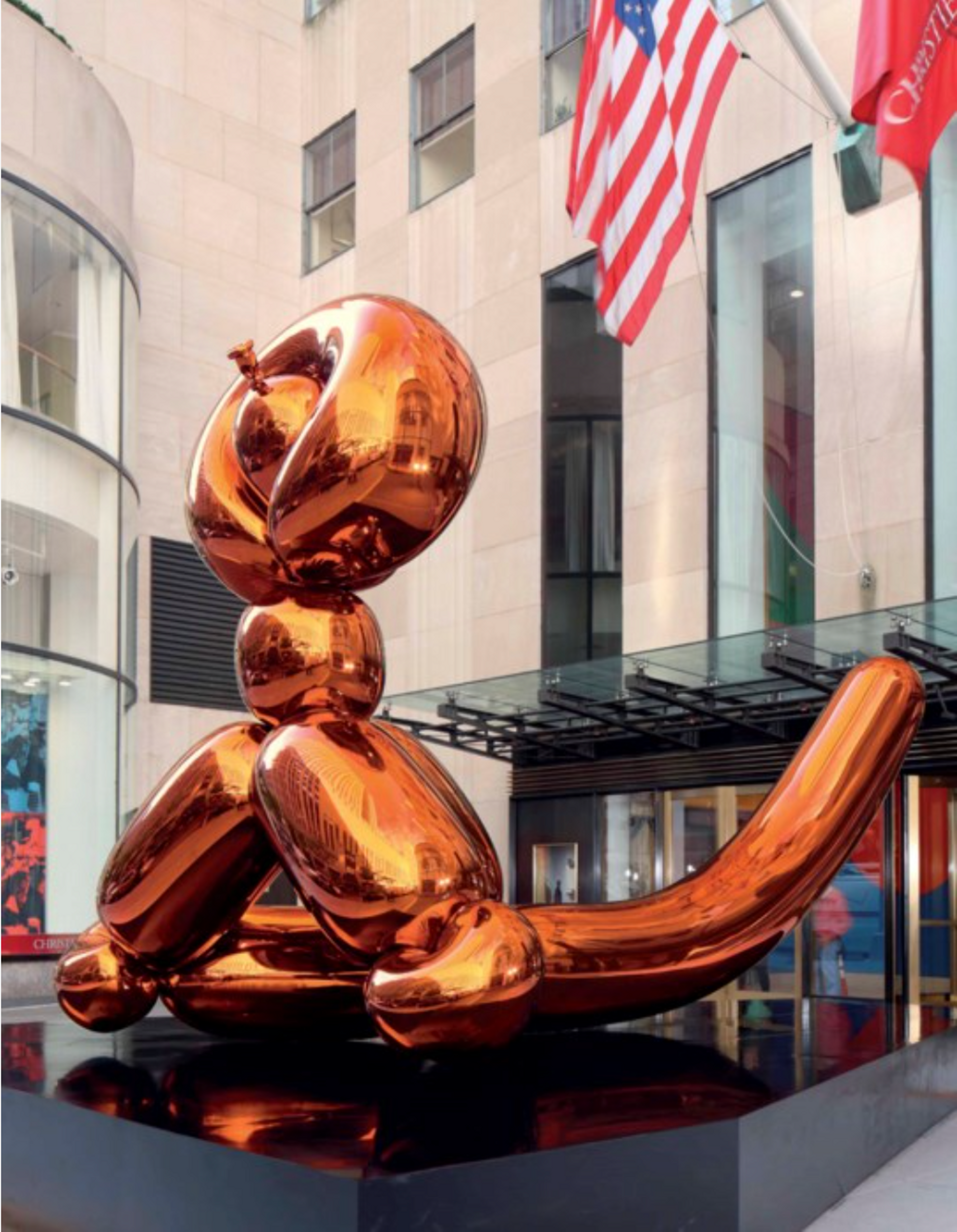 Balloon Monkey (Orange) by Jeff Koons