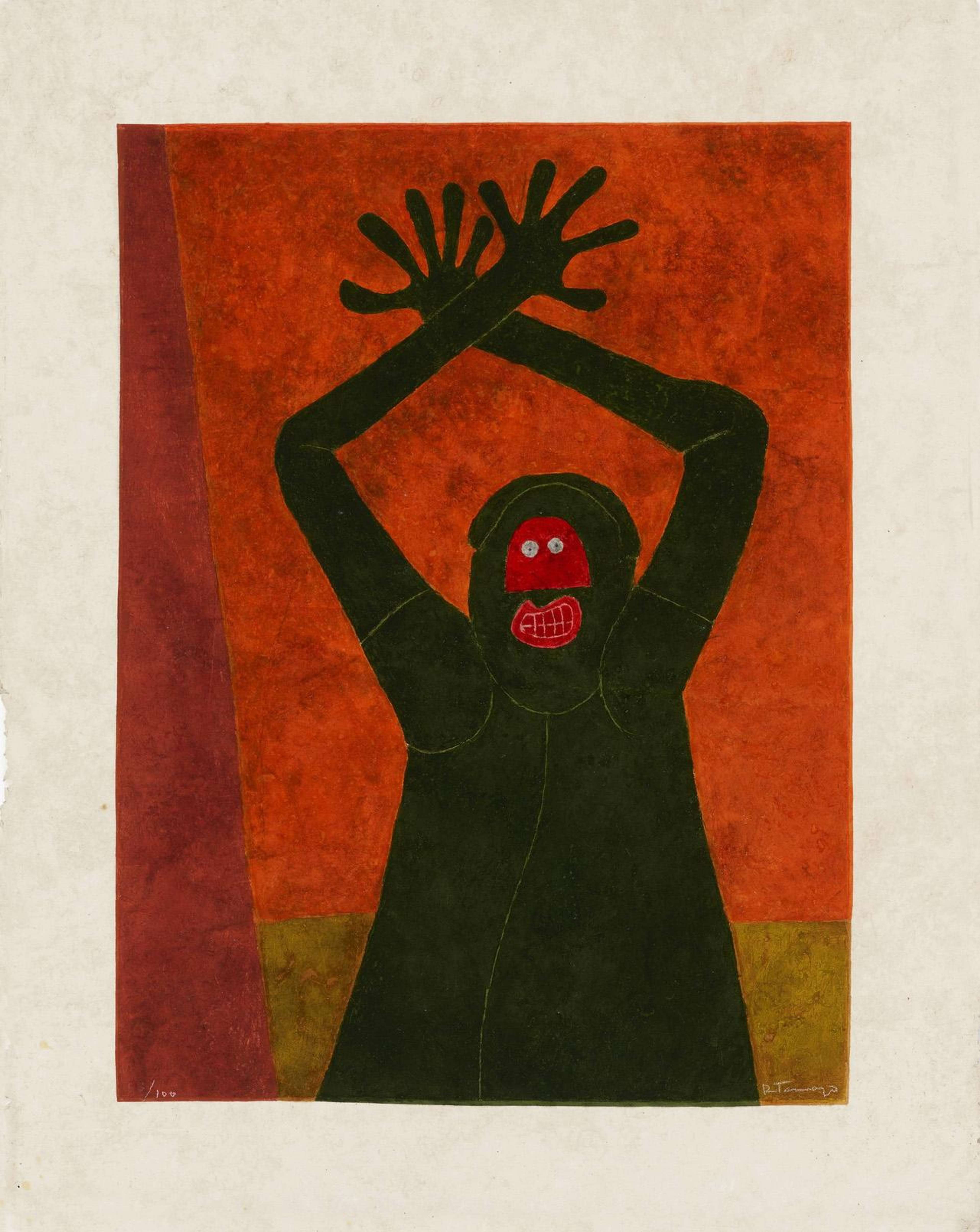 Protesta - Signed Print by Rufino Tamayo 1983 - MyArtBroker