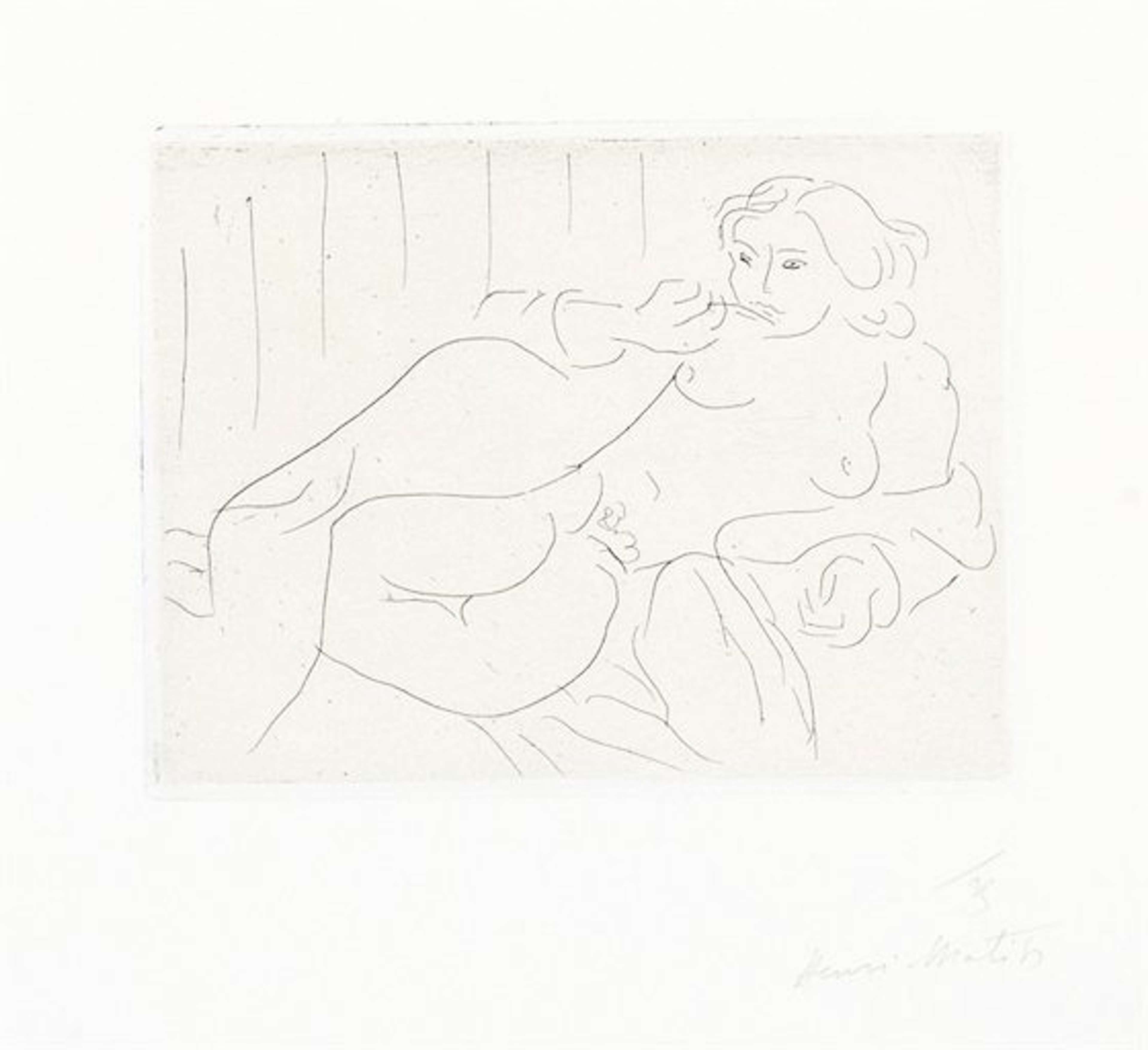 Nu Couché Sur Le Côté, Les Jambes Repliées - undefined by Henri Matisse 1929 - MyArtBroker