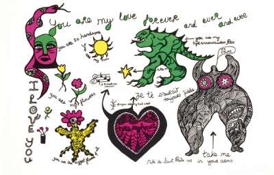 You Are My Love Forever - Signed Print by Niki de Saint Phalle 1968 - MyArtBroker