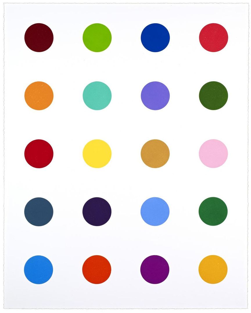 40 Woodcut Spots by Damien Hirst Background & Meaning | MyArtBroker