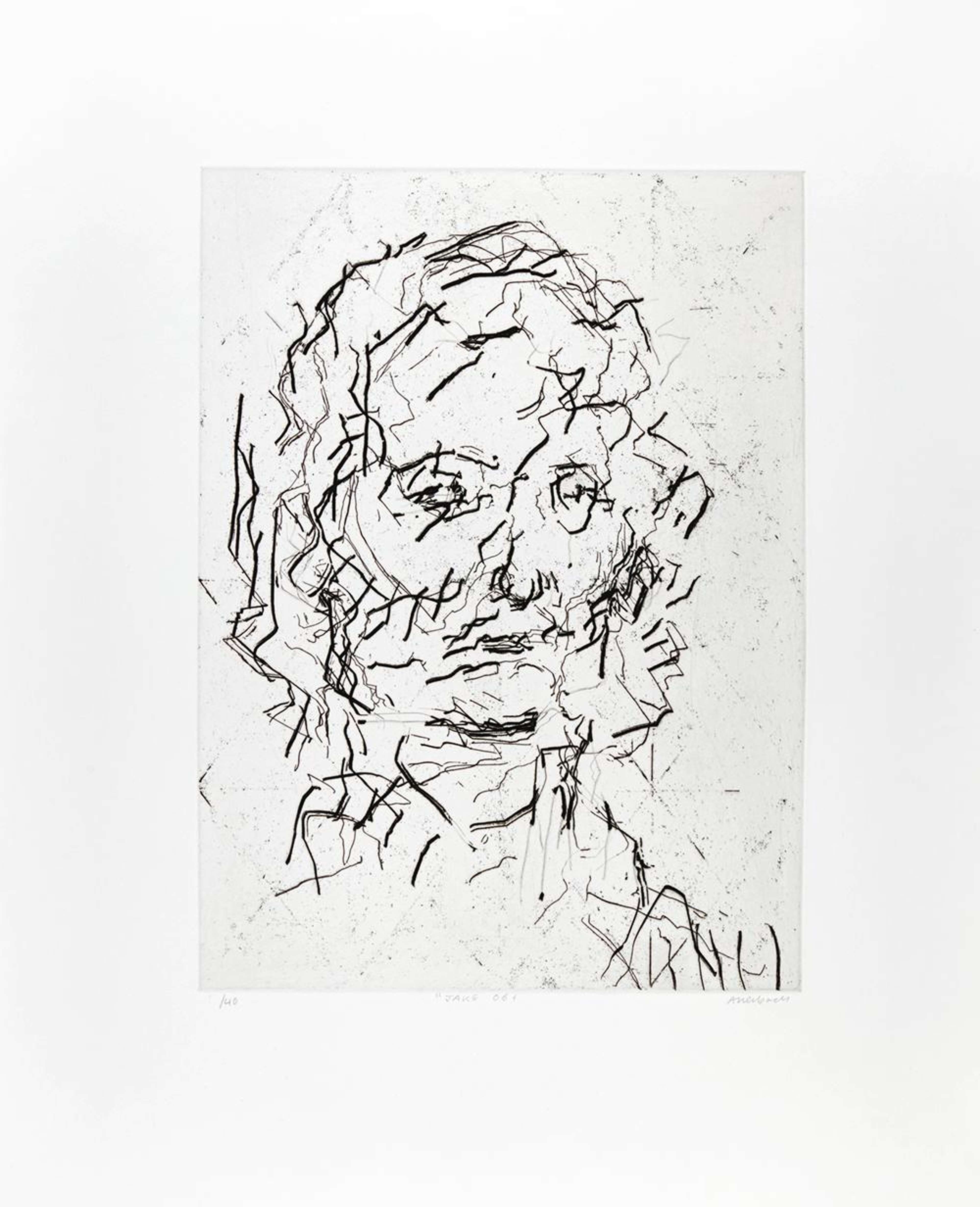 Jake 06 - Signed Print by Frank Auerbach 2006 - MyArtBroker