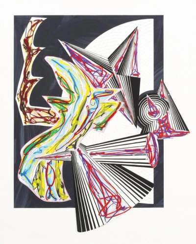 Then Came Death And Took The Butcher - Signed Print by Frank Stella 1982 - MyArtBroker