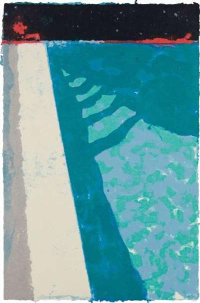 Steps With Shadow (unique) - Signed Print by David Hockney 1978 - MyArtBroker