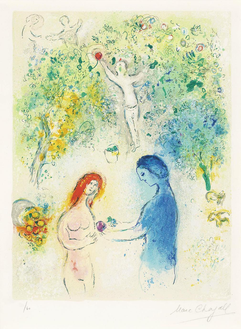 Marc Chagall、Daphnis And Chloe（9） Daphnis Et Chloé by Marc Chagall Background & Meaning
