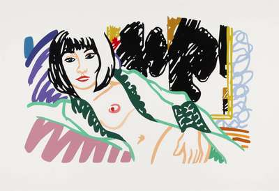 Monica In Robe With Motherwell - Signed Print by Tom Wesselmann 1994 - MyArtBroker