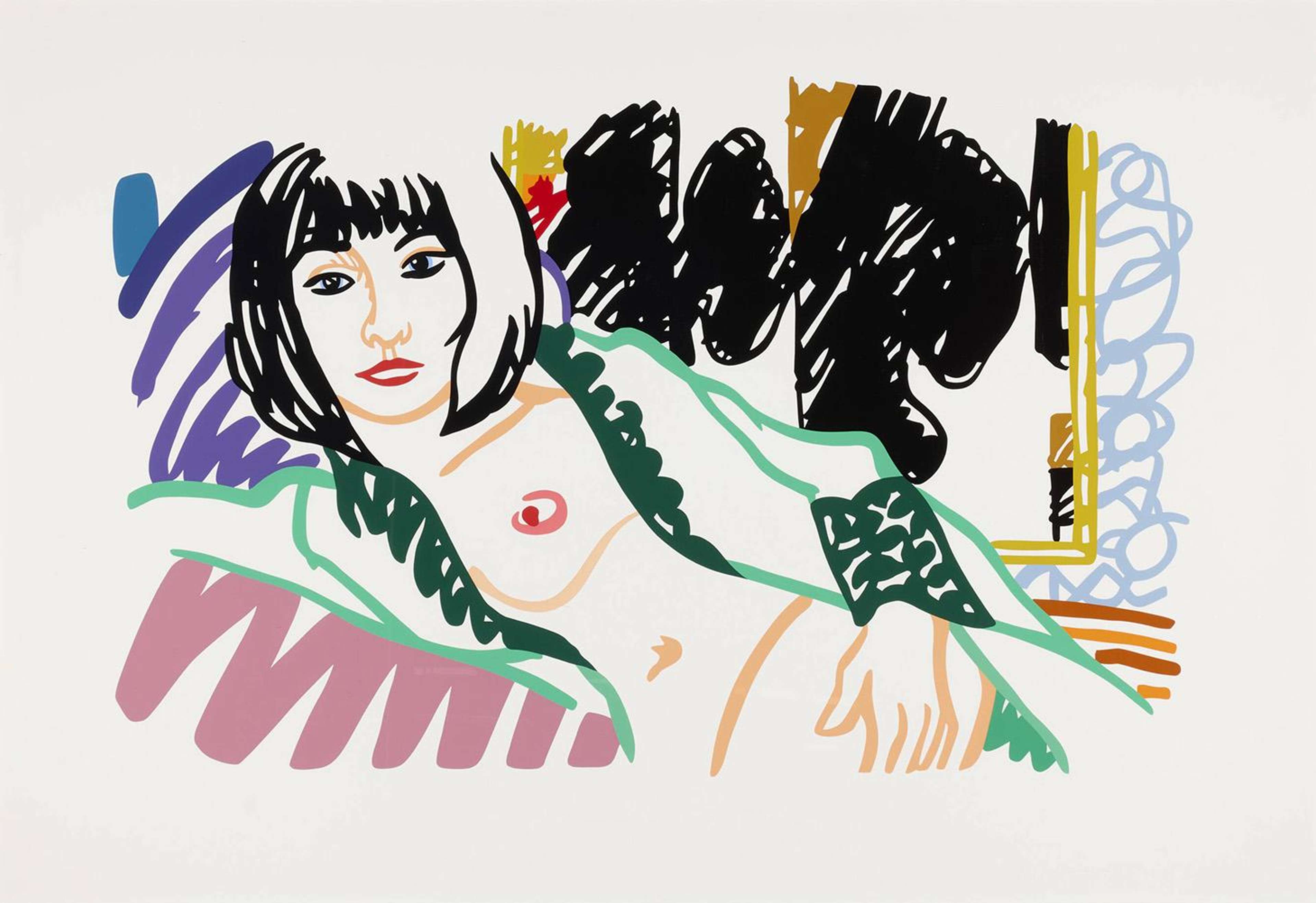 Monica In Robe With Motherwell - Signed Print by Tom Wesselmann 1994 - MyArtBroker