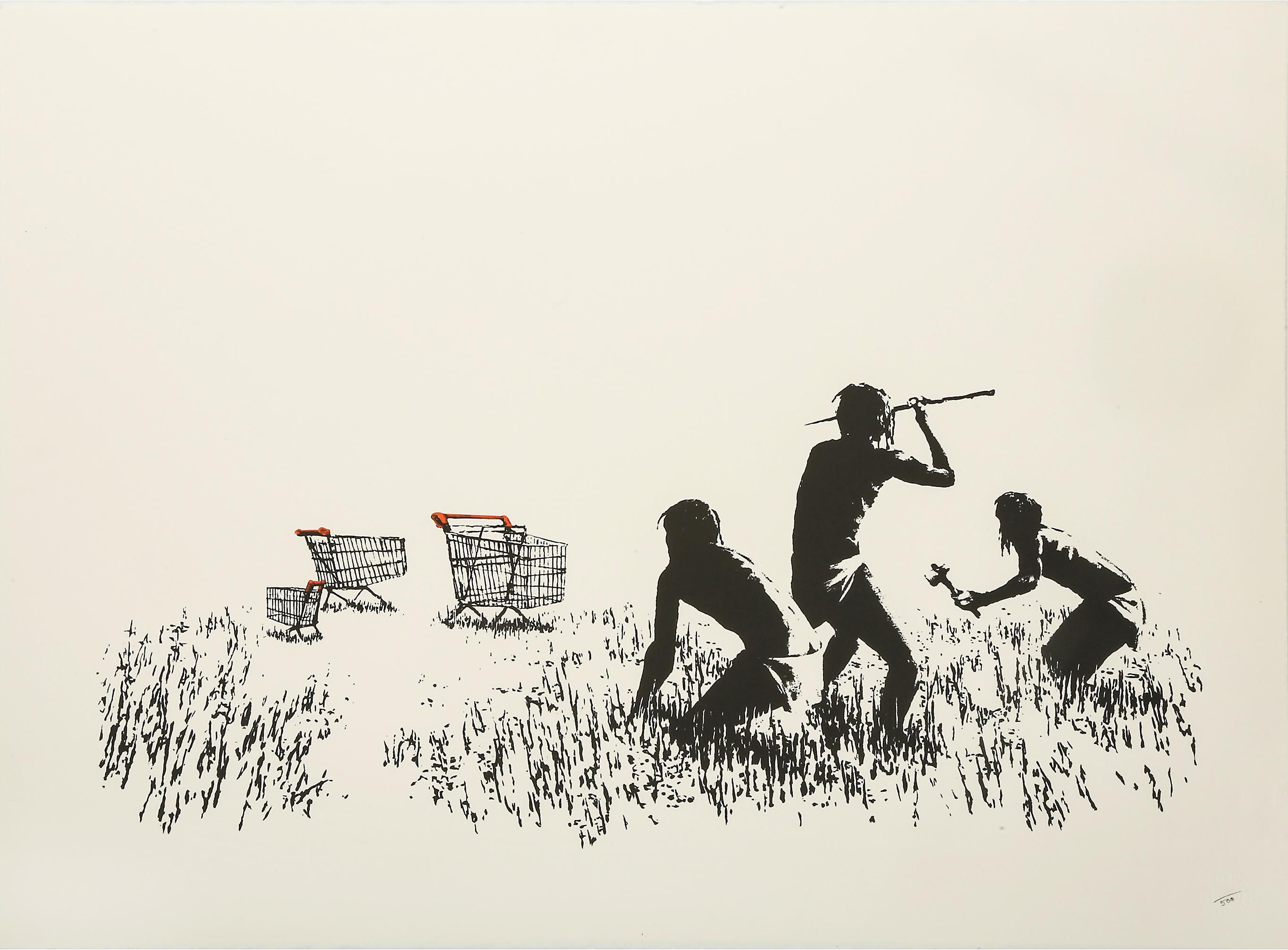 banksy 支援 Banksy Trolley Hunters (Unsigned Print) 2006 | MyArtBroker