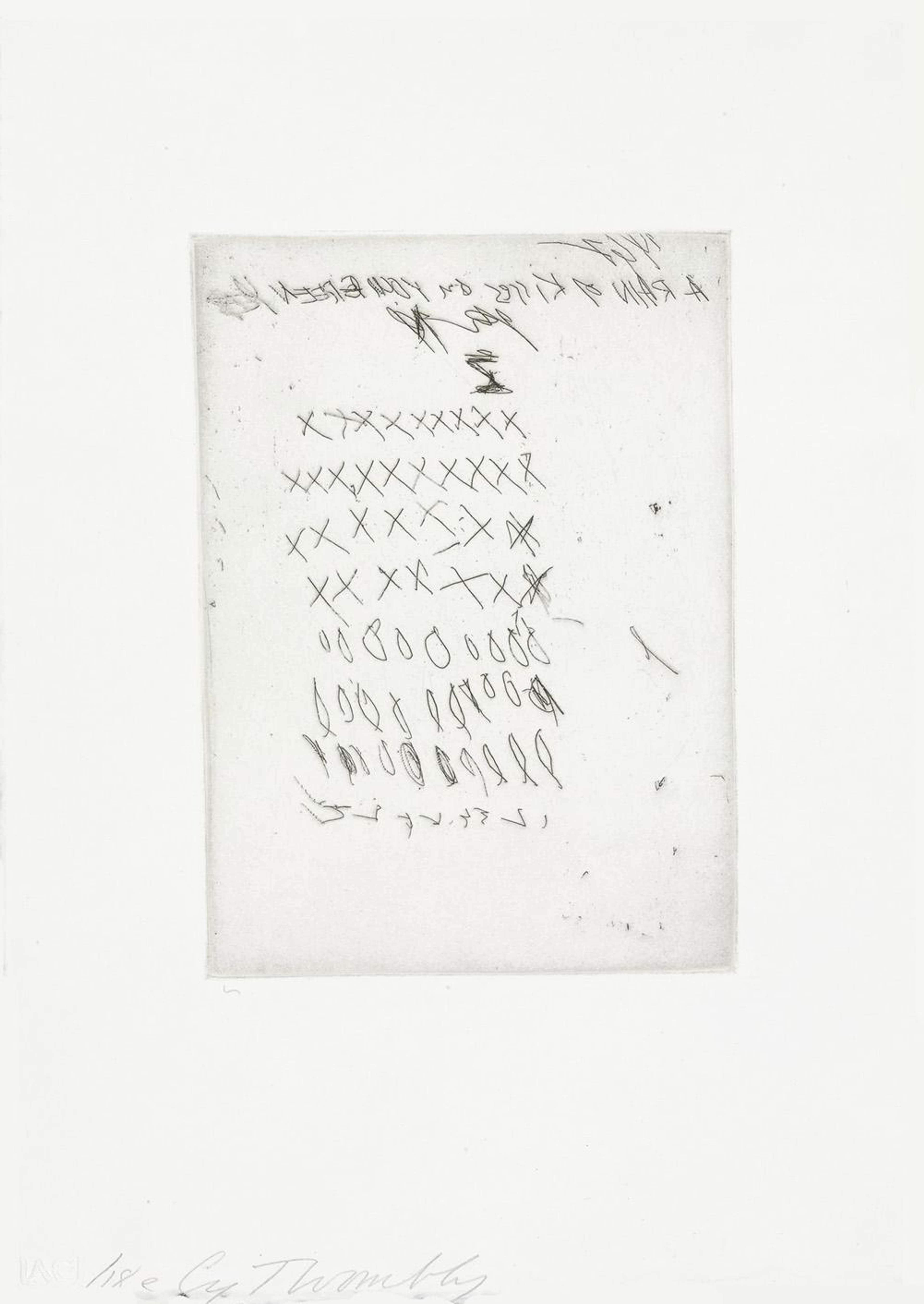 Sketches E - Signed Print by Cy Twombly 1967 - MyArtBroker