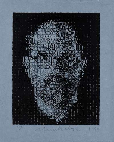 Self-Portrait #2 - Signed Print by Chuck Close 1999 - MyArtBroker