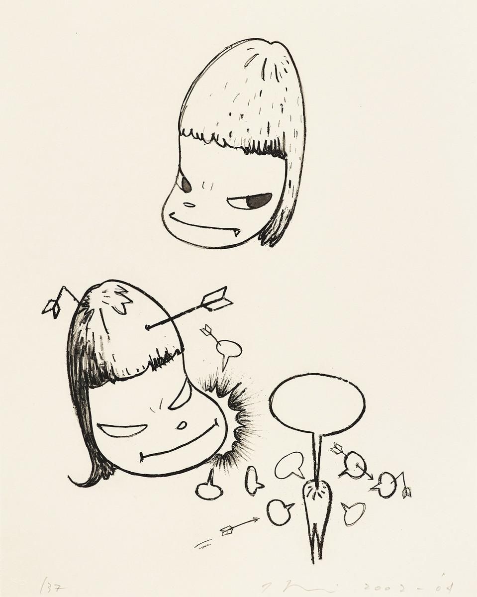 Yoshitomo Nara Pain (Signed Print) 2002 | MyArtBroker