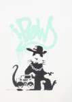 Gangsta Rat (AP mint green) - Signed Print