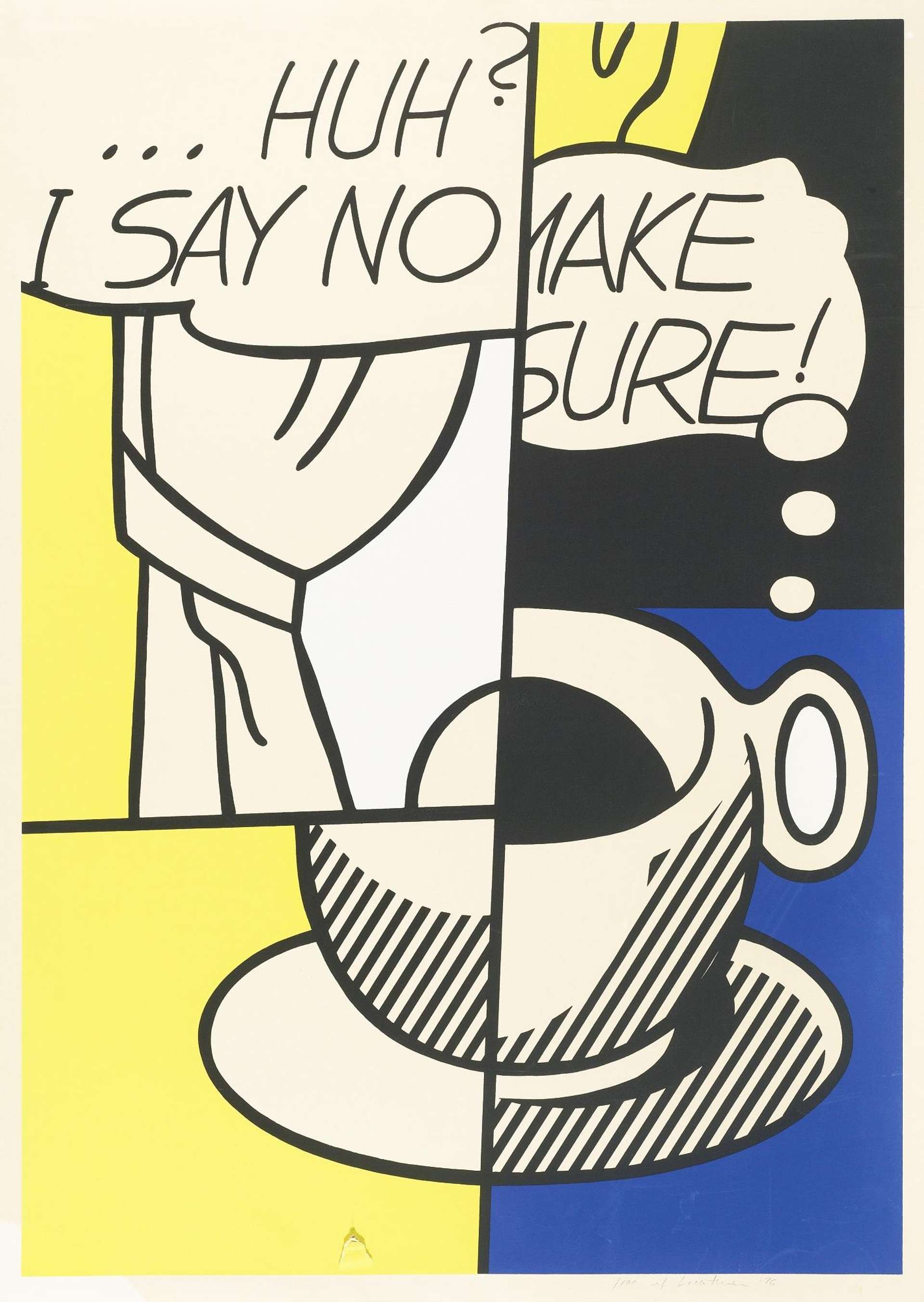 Huh - Signed Print by Roy Lichtenstein 1976 - MyArtBroker