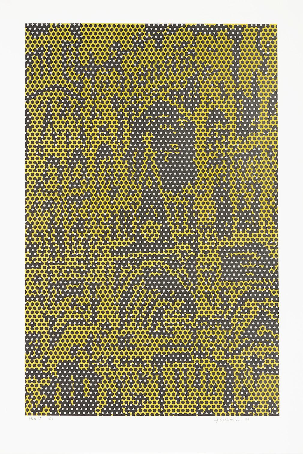 Roy Lichtenstein Cathedral 6, State I (Signed Print) 1969