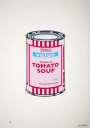 Banksy: Soup Can (pink, cherry and blue) - Signed Print
