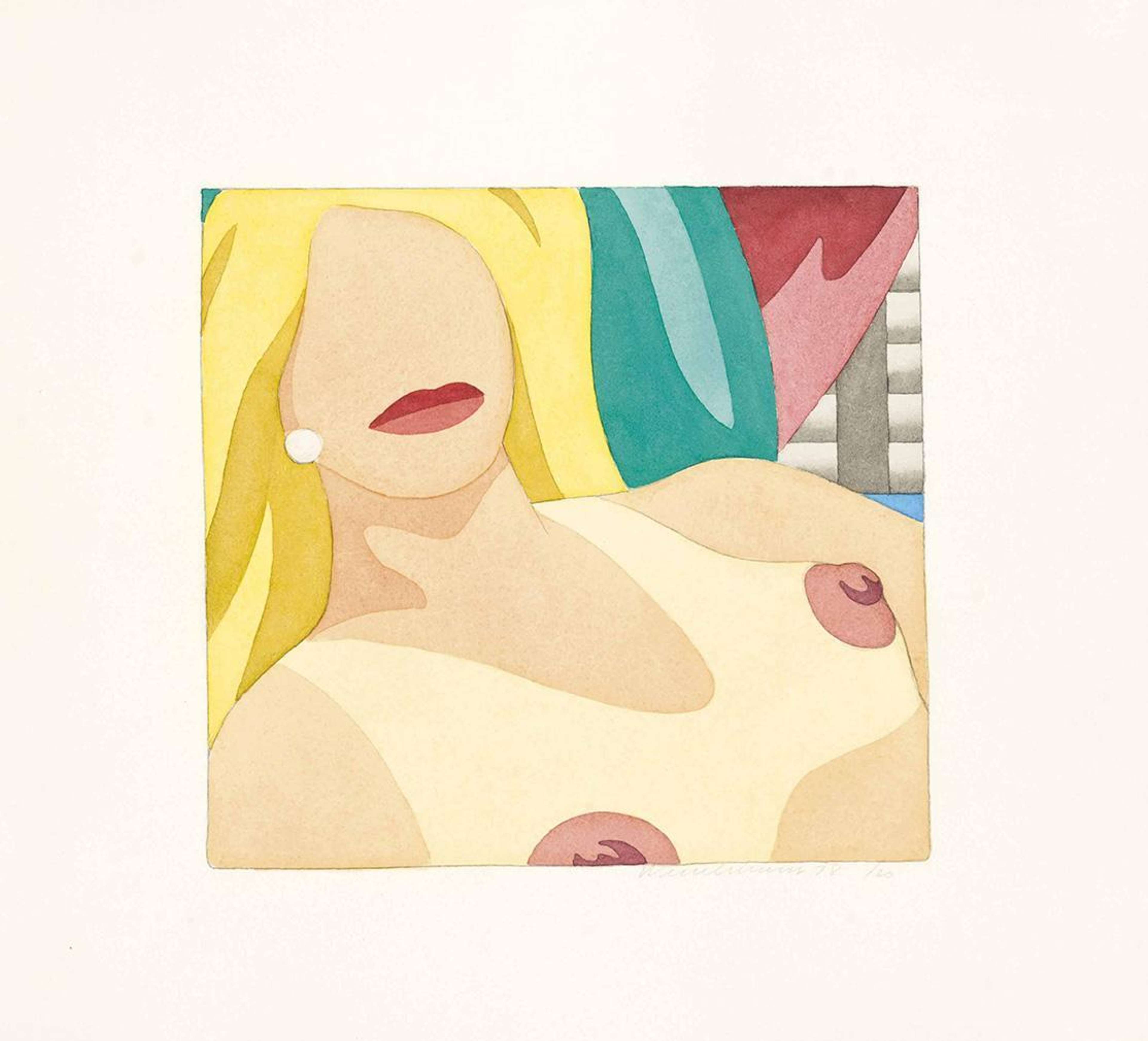 Bedroom Nude - Signed Print by Tom Wesselmann 1978 - MyArtBroker