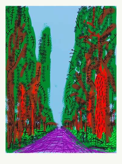 The Yosemite Suite 5 - Signed Print by David Hockney 2010 - MyArtBroker