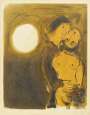 Marc Chagall: Couple En Ocre - Signed Print