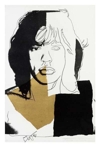 Andy Warhol: Mick Jagger (F. & S. II.146) - Signed Print