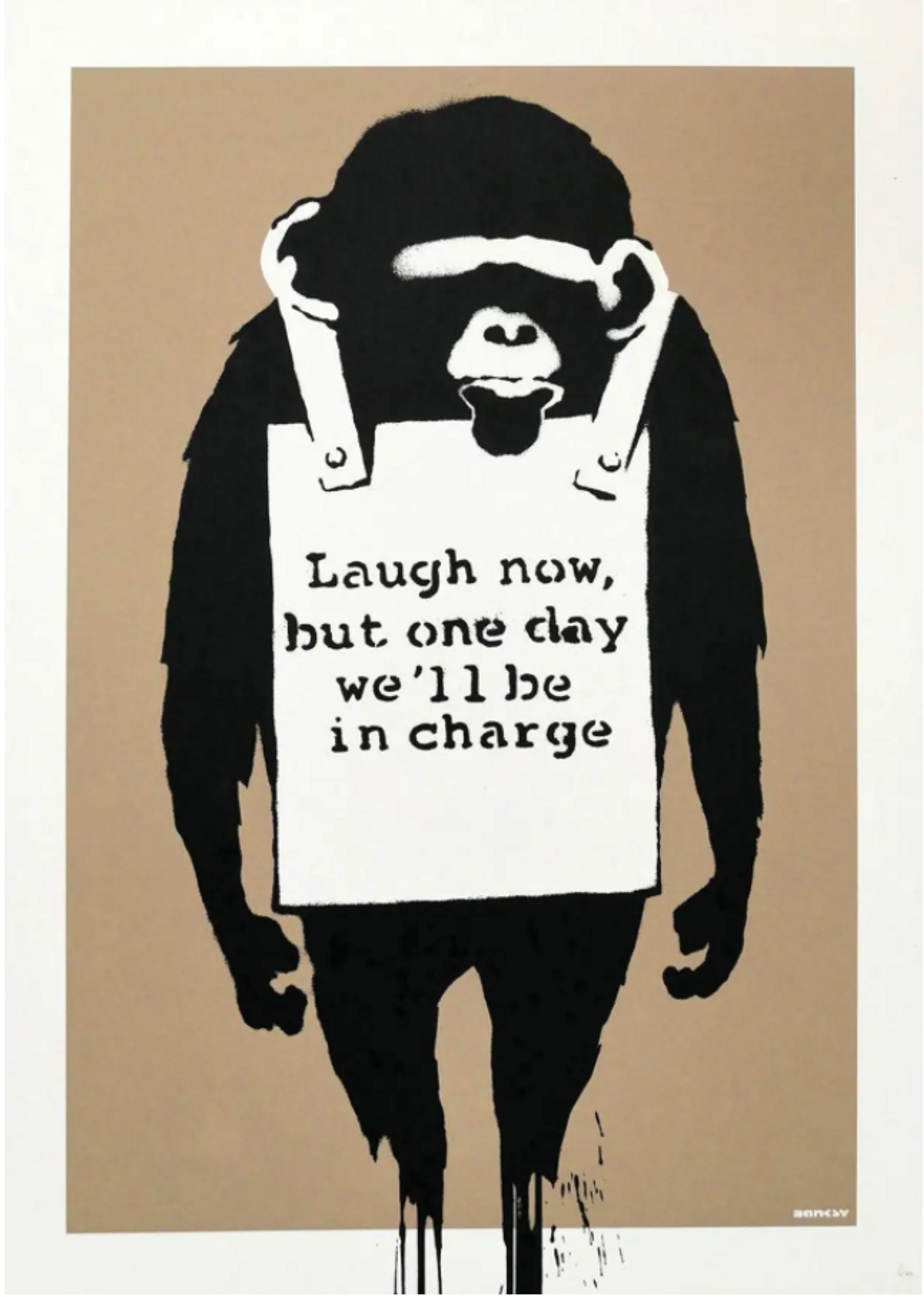 Laugh Now by Banksy 