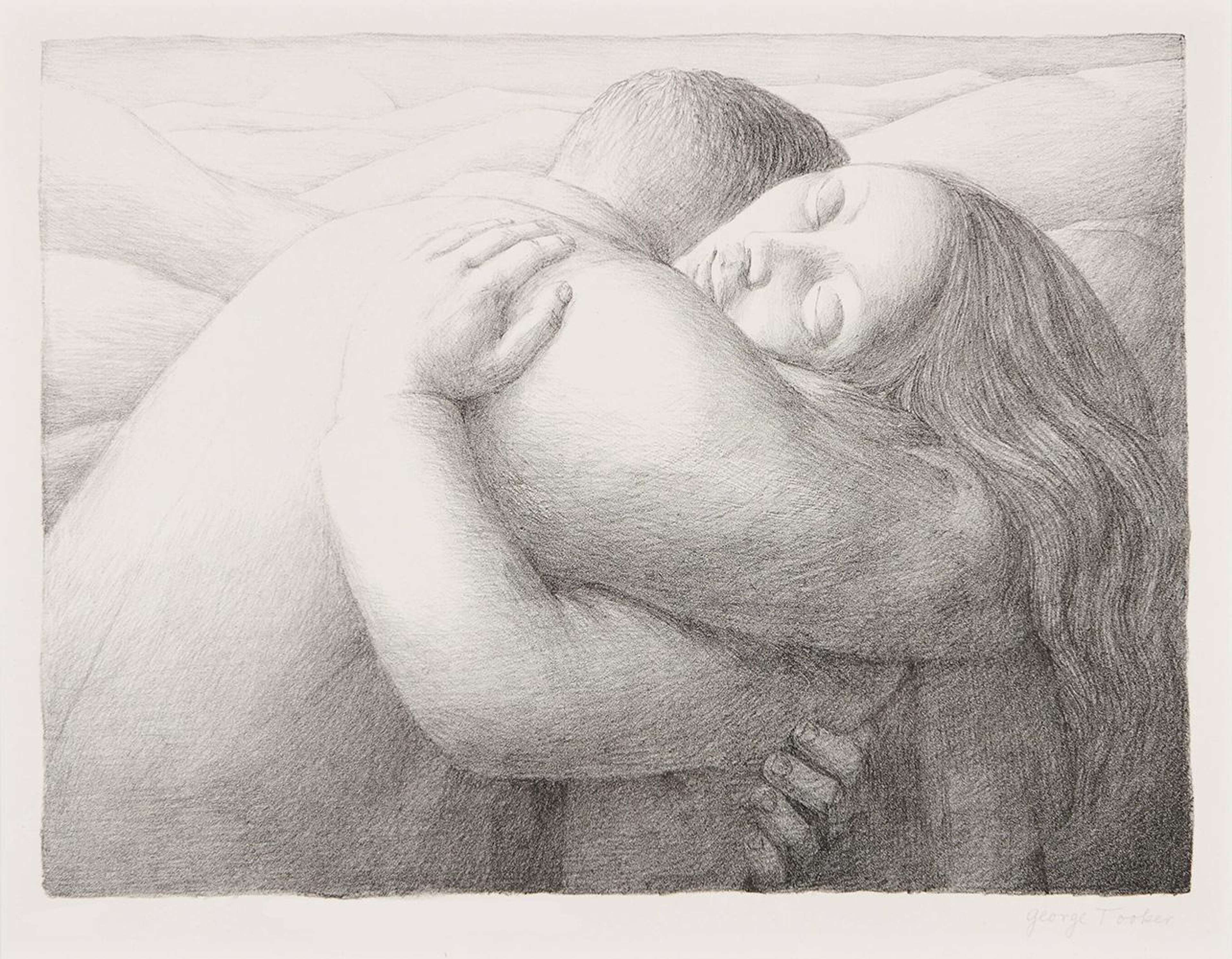 Lovers - Signed Print by George Tooker 1982 - MyArtBroker