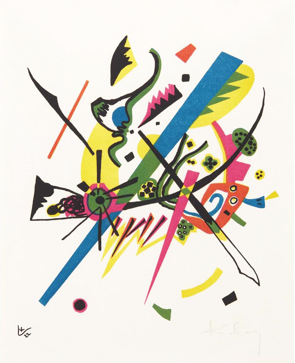 Wassily Kandinsky Kleine Welten IV (Signed Print) 1922