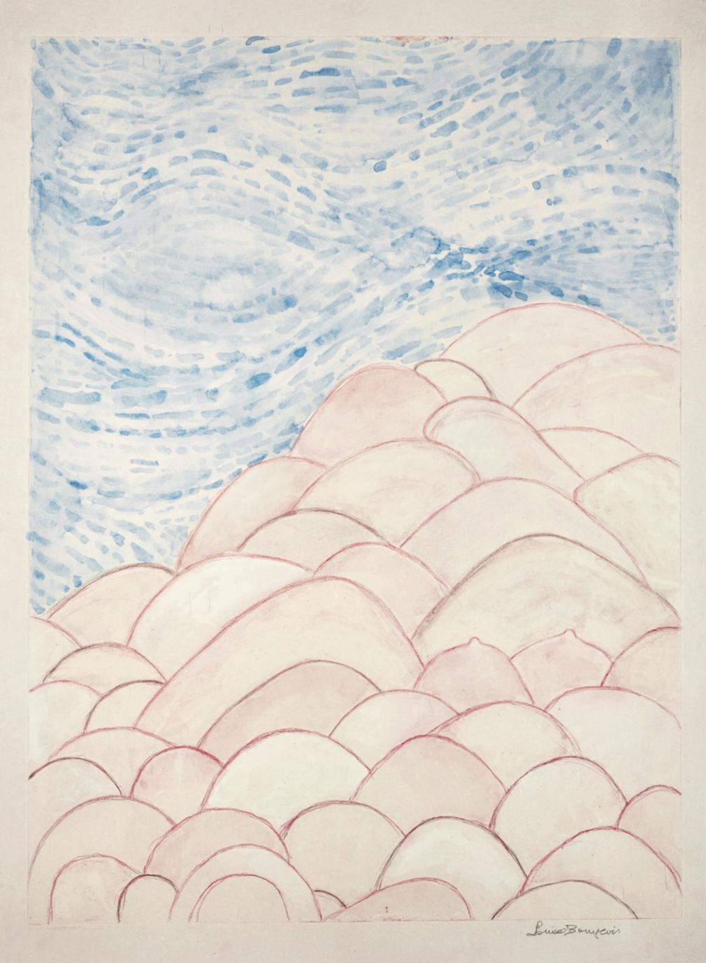 Louise Bourgeois Landscape (hand-finished) (Signed Print) 2004