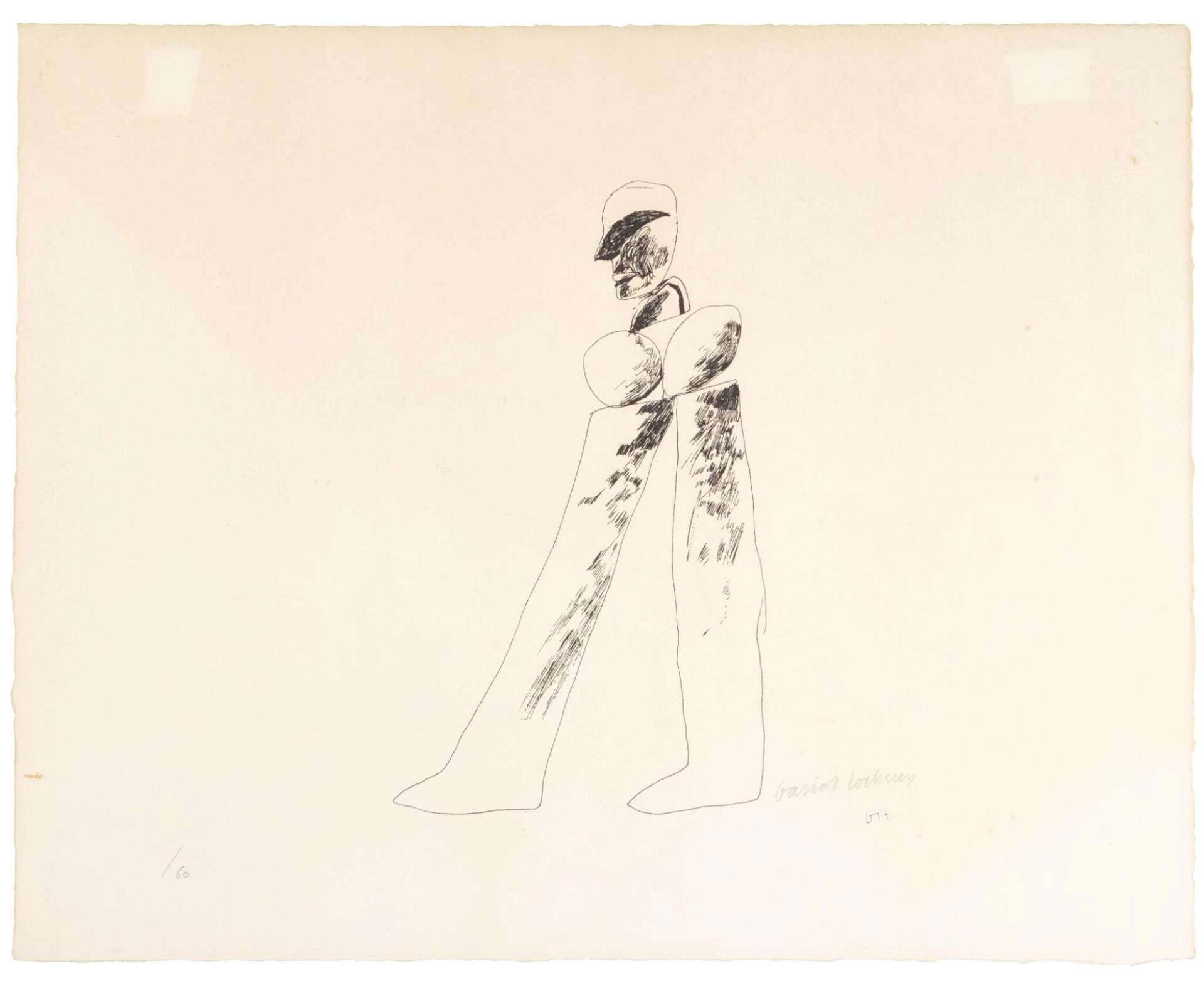 Man - Signed Print by David Hockney 1986 - MyArtBroker