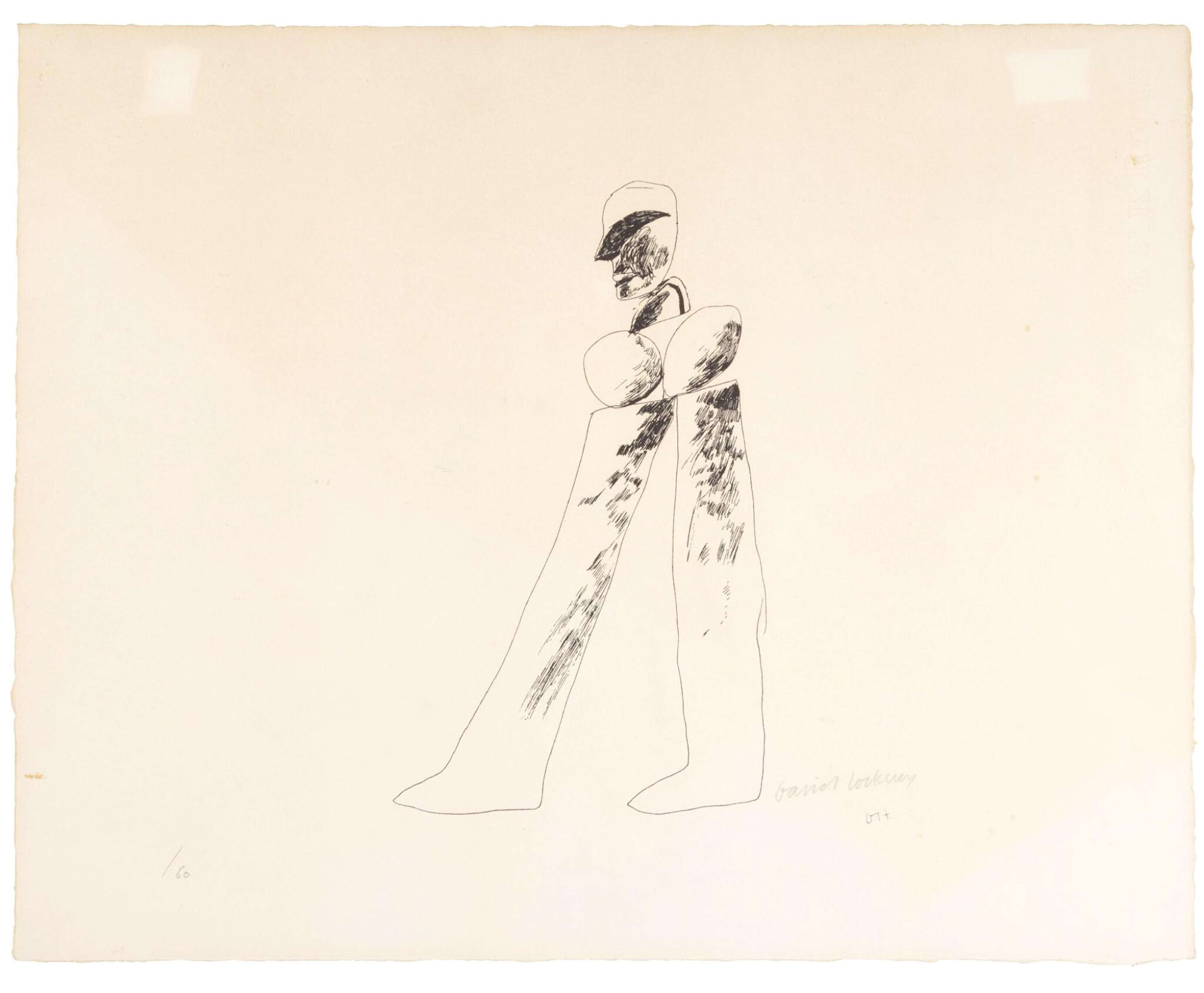 Man - Signed Print by David Hockney 1986 - MyArtBroker