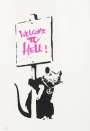 Banksy: Welcome To Hell (Pink) - Unsigned Print